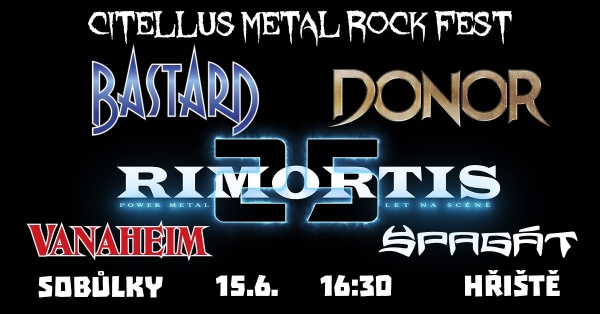 BASTARD na "Citellus Metal Rock Fest" v Sobůlkách